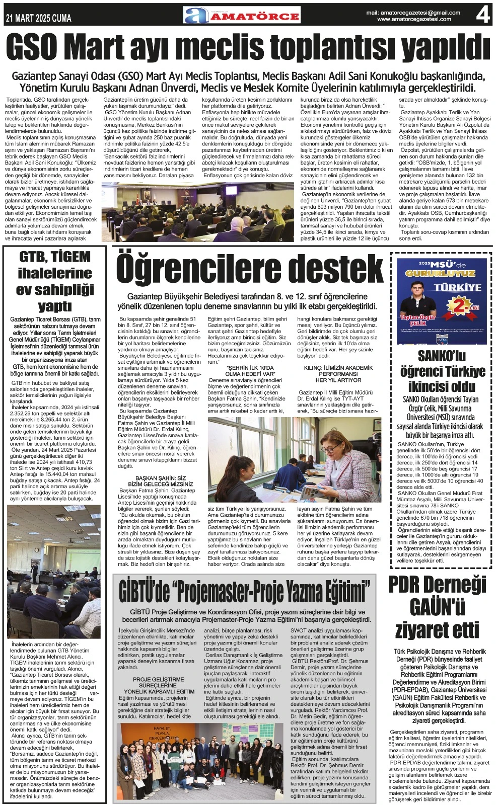 Amatörce Gazetesi 836. Sayı