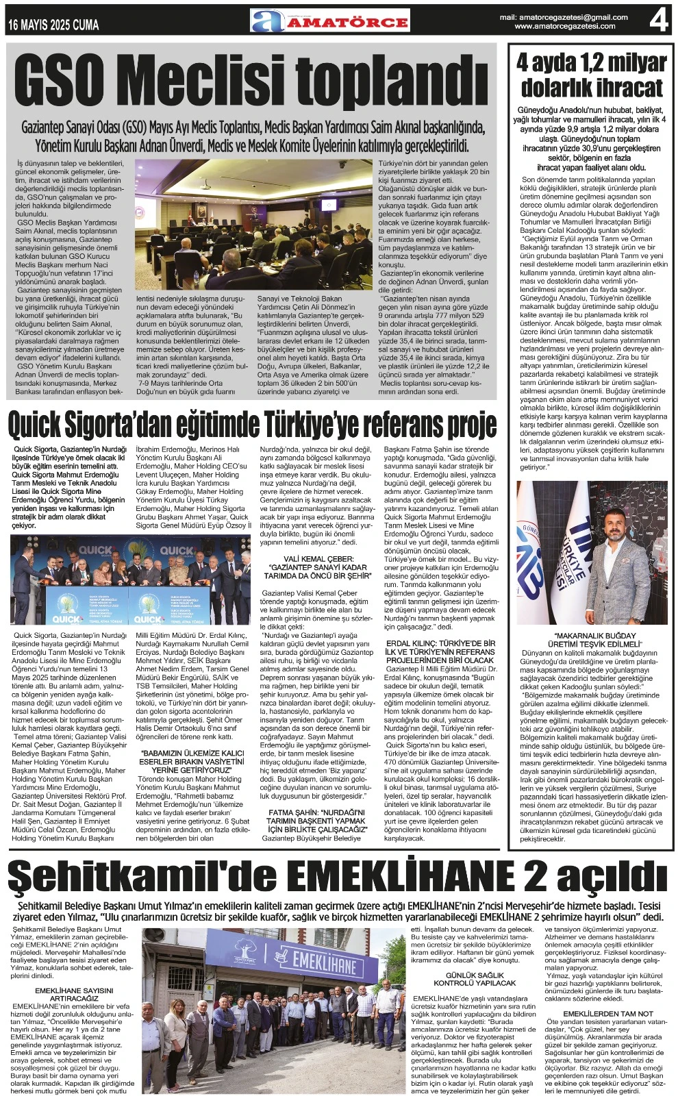 Amatörce Gazetesi 843. Sayı 