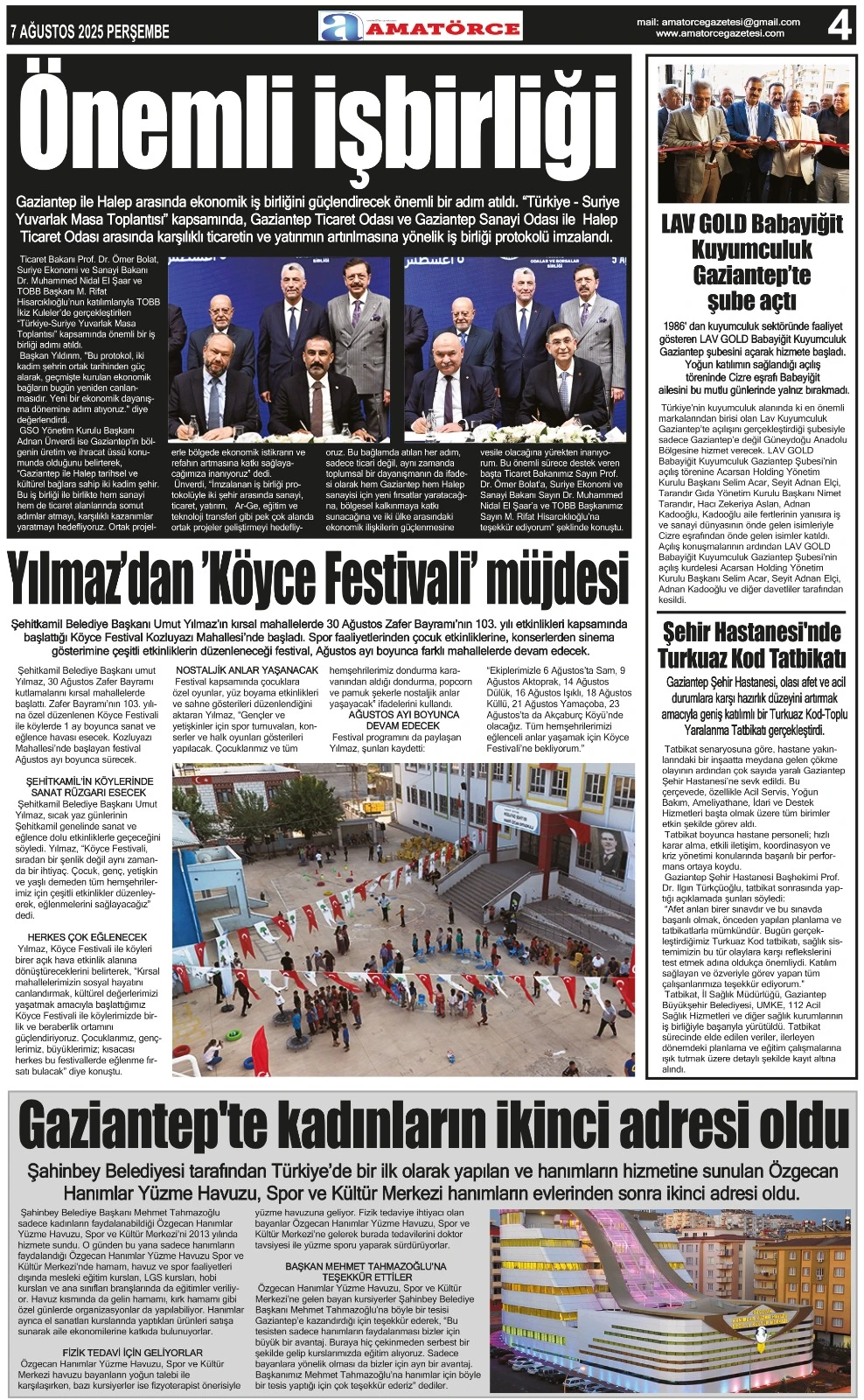 Amatörce Gazetesi 855. Sayı 