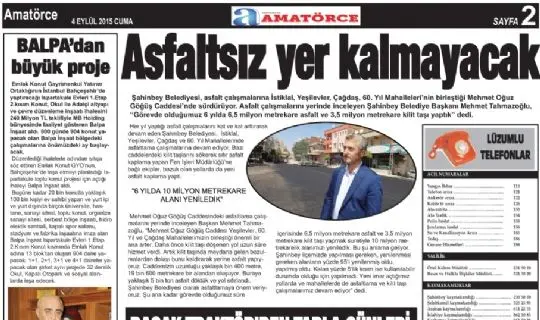 AMATÖRCE GAZETESİ 469 SAYI 2. SAYFA