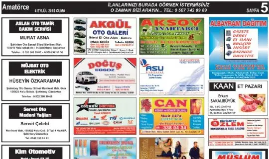 AMATÖRCE GAZETESİ 469 SAYI 5. SAYFA