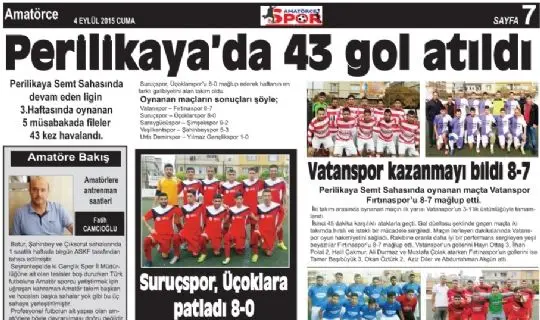 AMATÖRCE GAZETESİ 469 SAYI 7. SAYFA