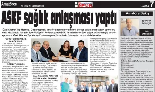 AMATÖRCE GAZETESİ 475 SAYI 7. SAYFA