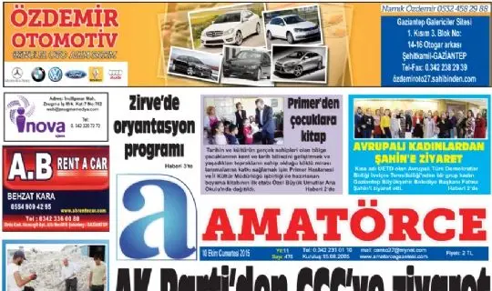 AMATÖRCE GAZETESİ 475 SAYI 1. SAYFA
