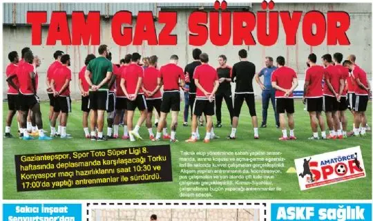 AMATÖRCE GAZETESİ 475 SAYI 8. SAYFA