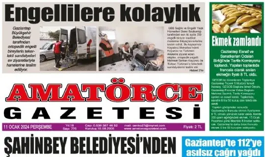 Amatörce Gazetesi 775.Sayı 1.Sayfa