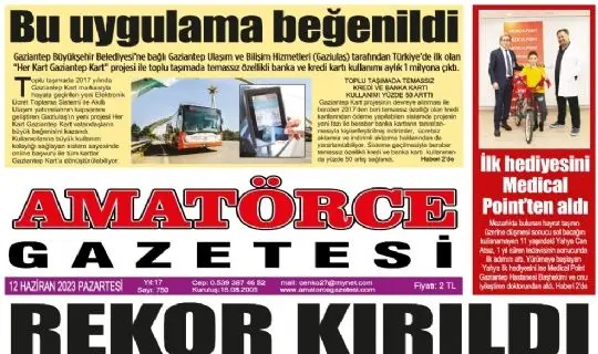 Amatörce Gazetesi 750.Sayı 1.Sayfa