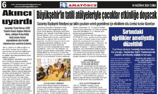 Amatörce Gazetesi 797.Sayı 6.Sayfa