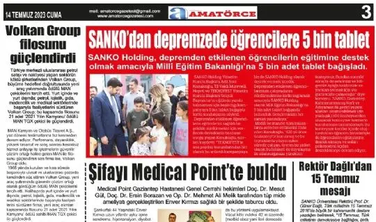 Amat&ouml;rce Gazetesi 753.Sayı 3.Sayfa