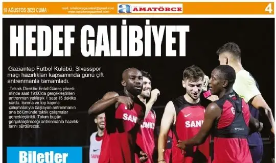 Amatörce Gazetesi 757.Sayı 4.Sayfa