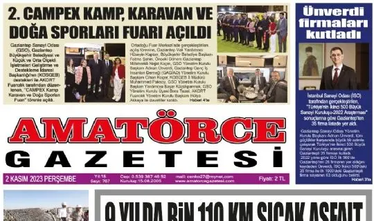 Amat&ouml;rce Gazetesi 767.Sayı 1.Sayfa