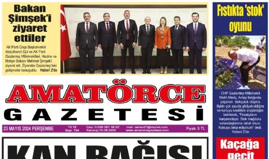 Amatörce Gazetesi 794.Sayı 1.Sayfa