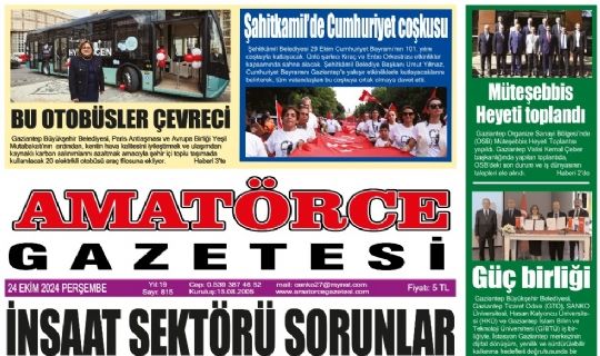 Amatörce Gazetesi 815. Sayı 1.Sayfa