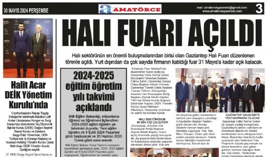 Amatörce Gazetesi 795.Sayı 3.Sayfa