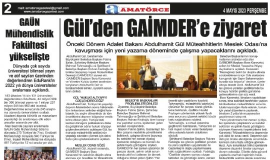 Amatörce Gazetesi 748.Sayı 2.Sayfa