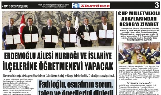 Amatörce Gazetesi 748.Sayı 3.Sayfa