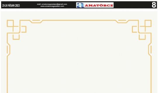 Amatörce Gazetesi 747.Sayı 8.Sayfa