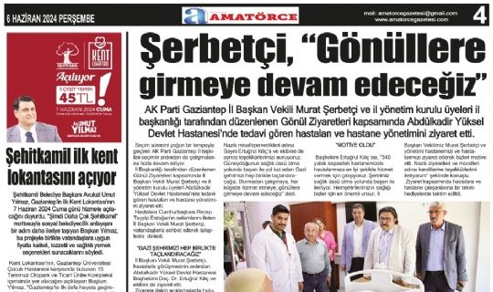 Amatörce Gazetesi 796.Sayı 4.Sayfa