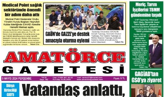 Amatörce Gazetesi 792.Sayı 1.Sayfa