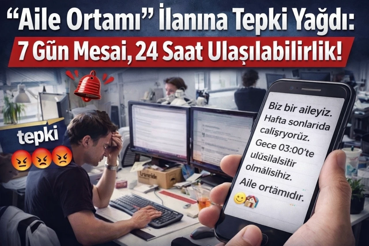 &ldquo;Aile Ortamı&rdquo; İlanına Tepki Yağdı: 7 G&uuml;n Mesai, 24 Saat Ulaşılabilirlik!