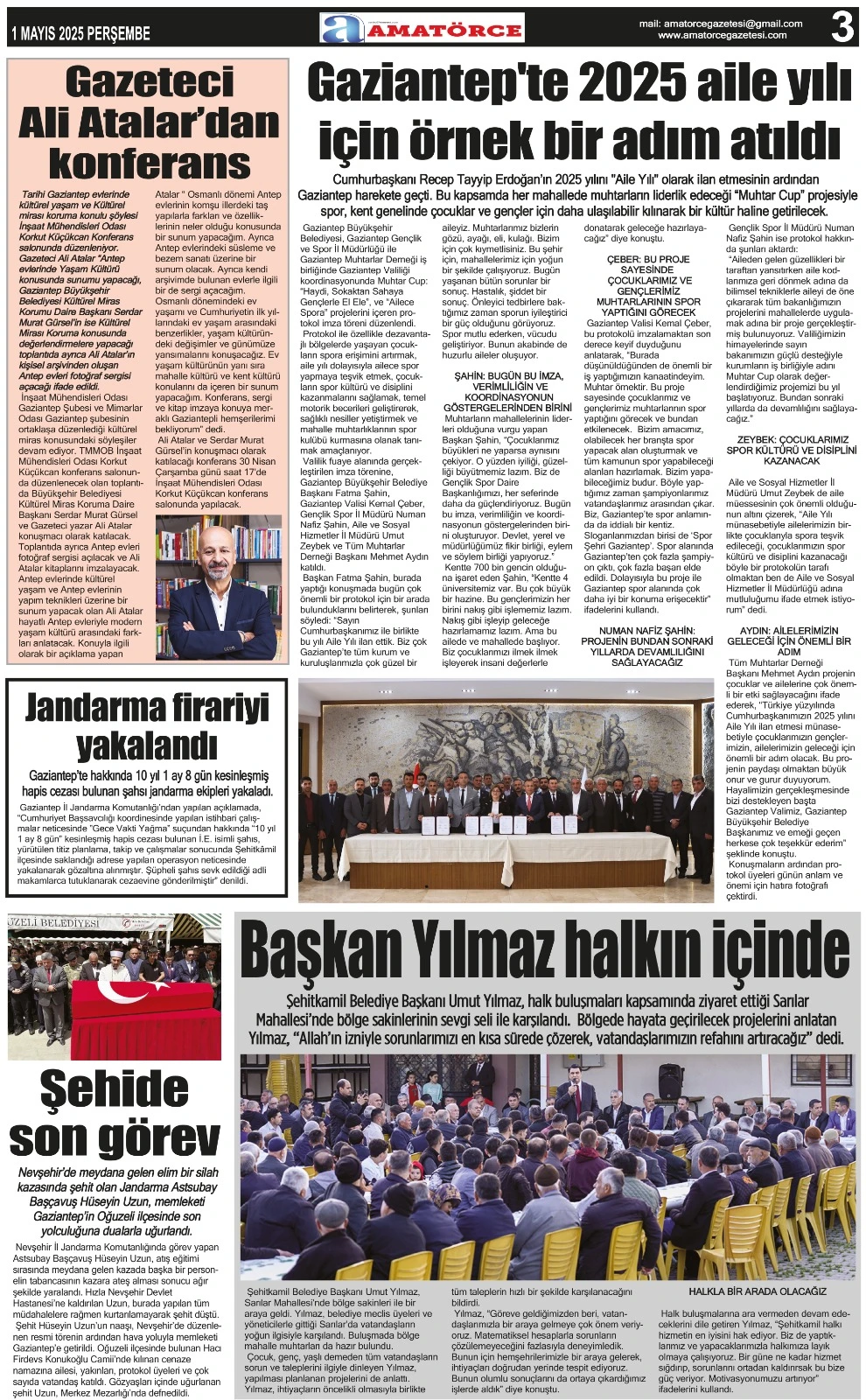 Amatörce Gazetesi 841. Sayı 3. Sayfa 