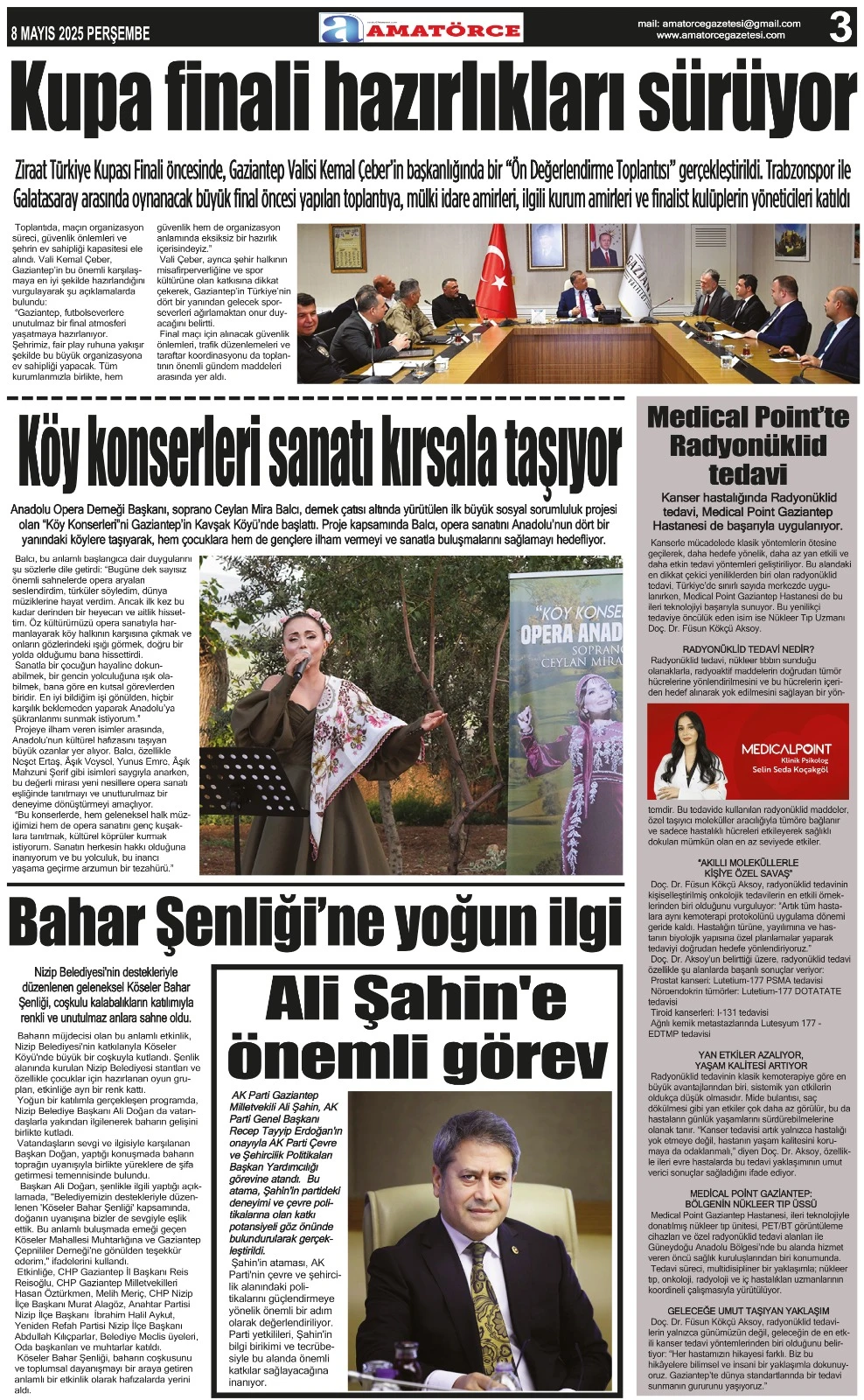 Amatörce Gazetesi 842. Sayı 3. Sayfa 