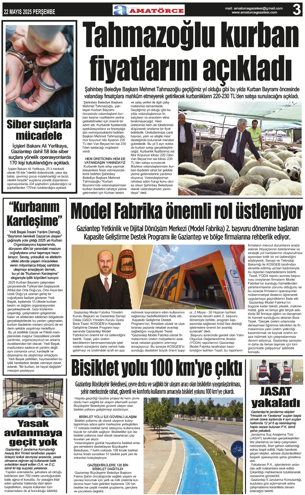 Amatörce Gazetesi 844. Sayı 3. Sayfa 