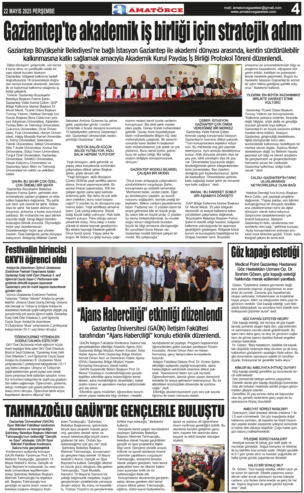 Amatörce Gazetesi 844. Sayı 4. Sayfa 