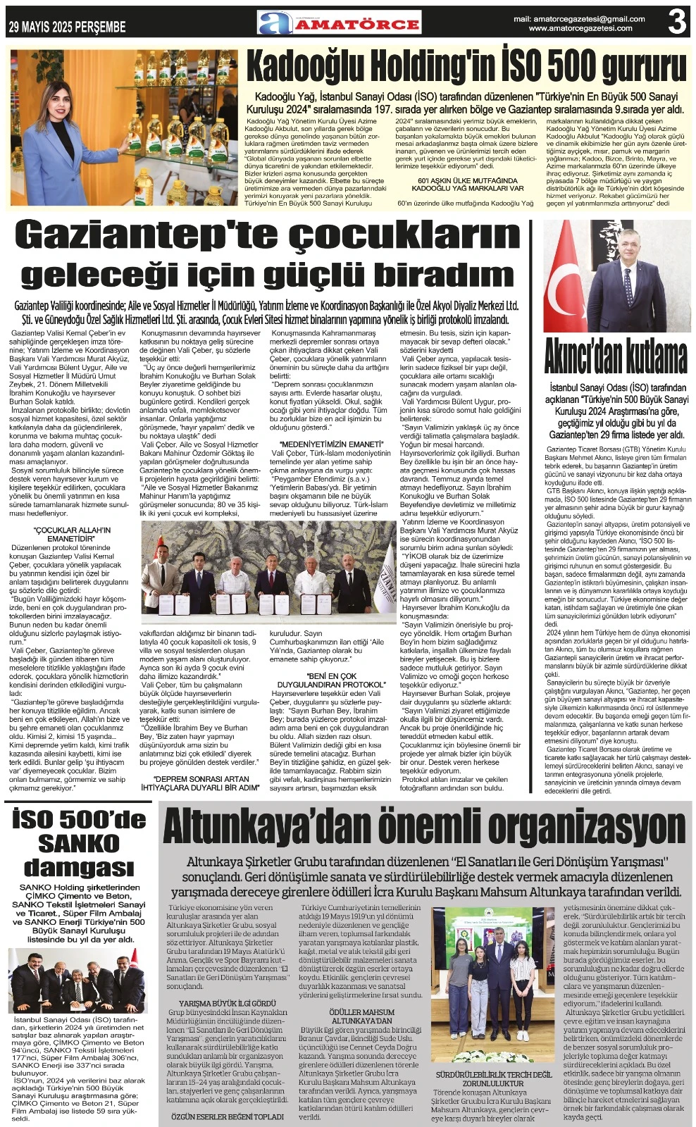 Amatörce Gazetesi 845. Sayı 3. Sayfa 