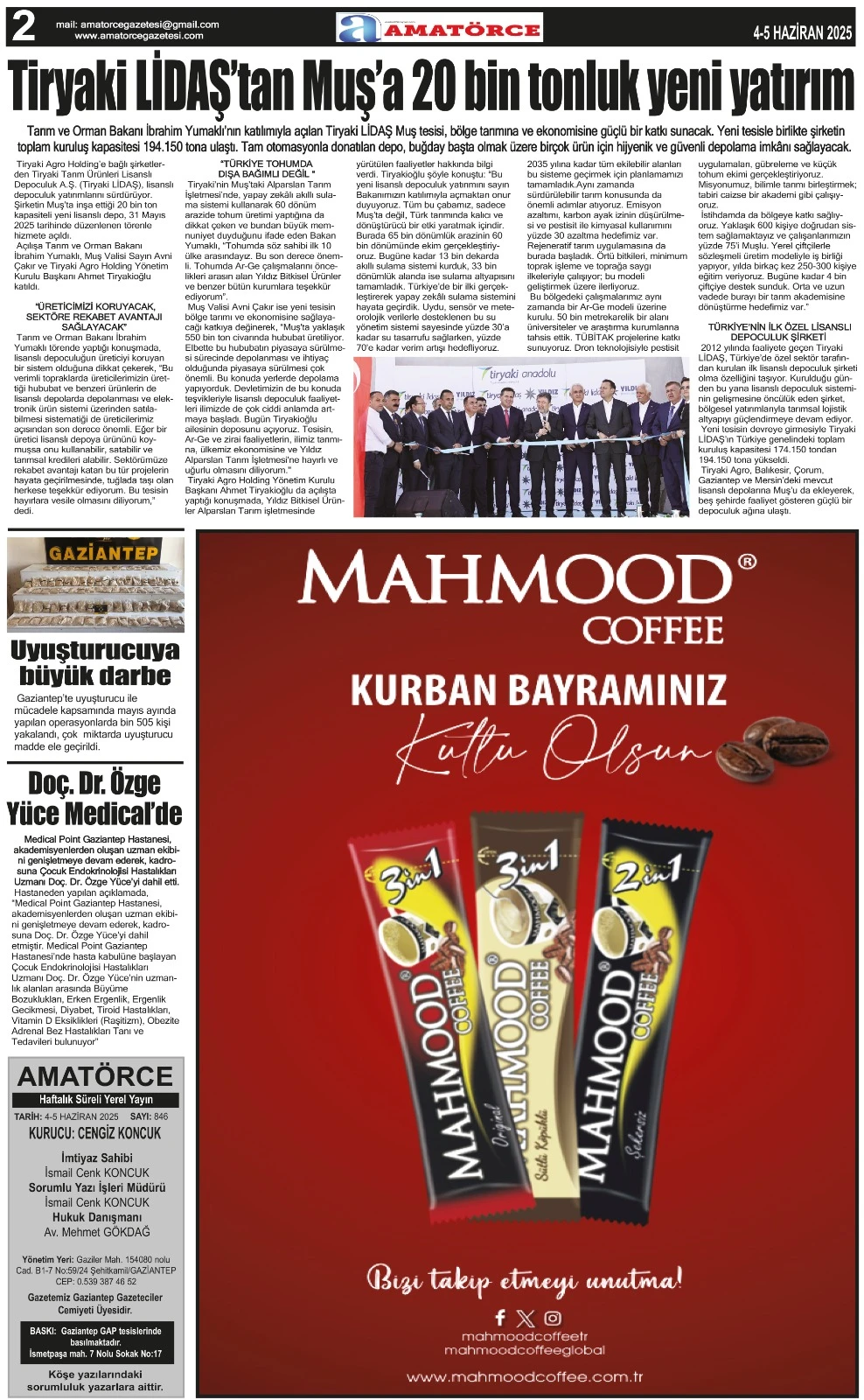 Amatörce Gazetesi 846. Sayı 2. Sayfa 