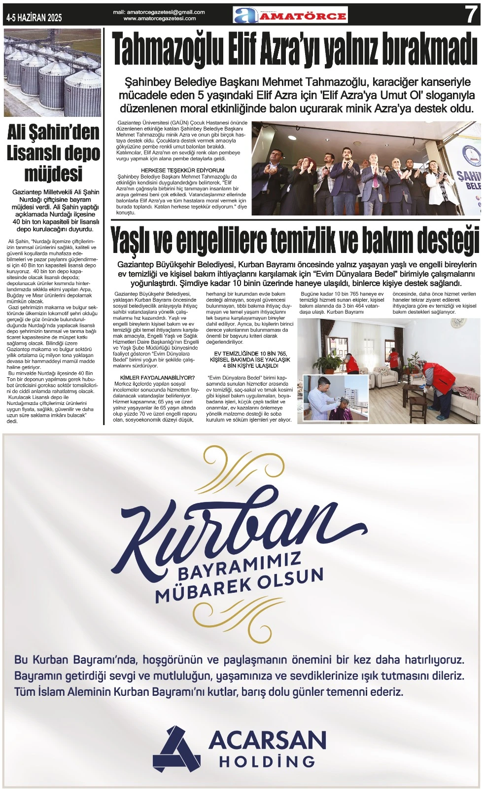 Amatörce Gazetesi 846. Sayı 7. Sayfa 