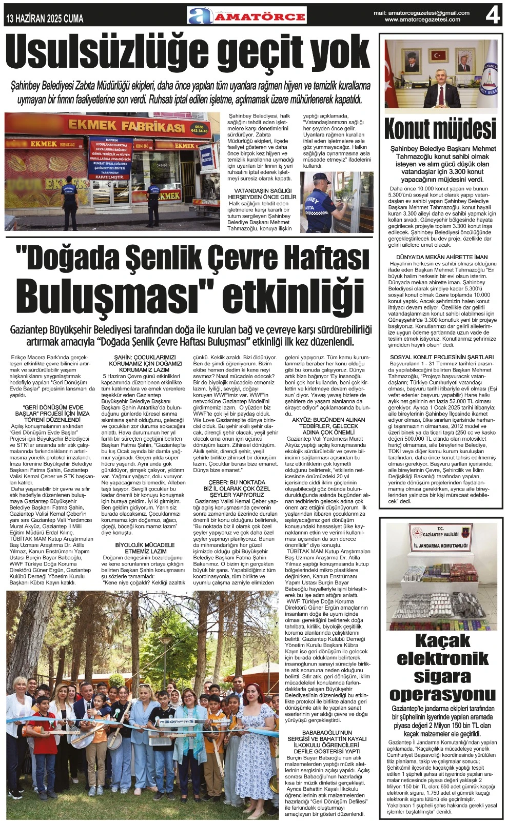 Amatörce Gazetesi 847. Sayı 4. Sayfa 