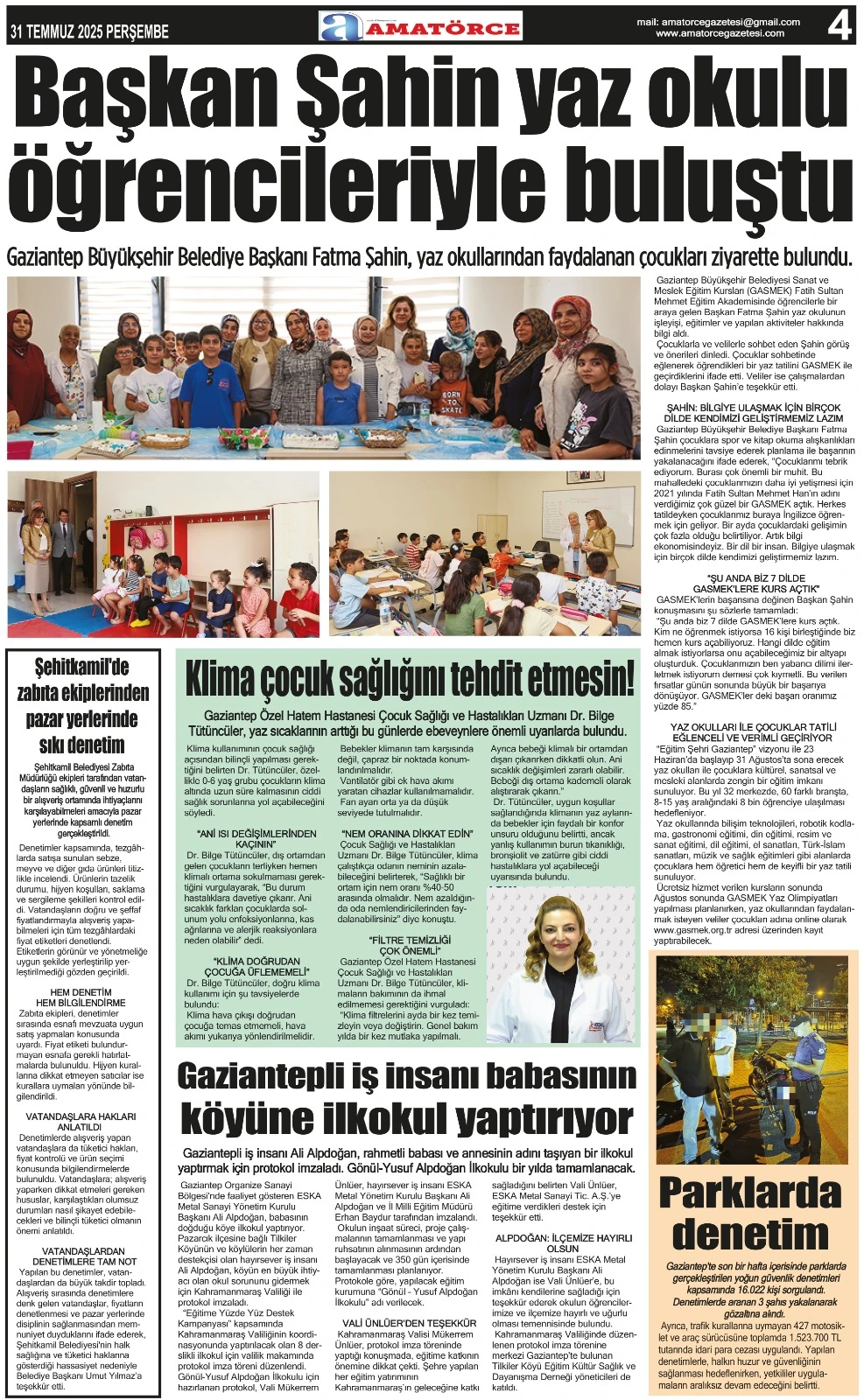 Amatörce Gazetesi 854. Sayı 4. Sayfa 