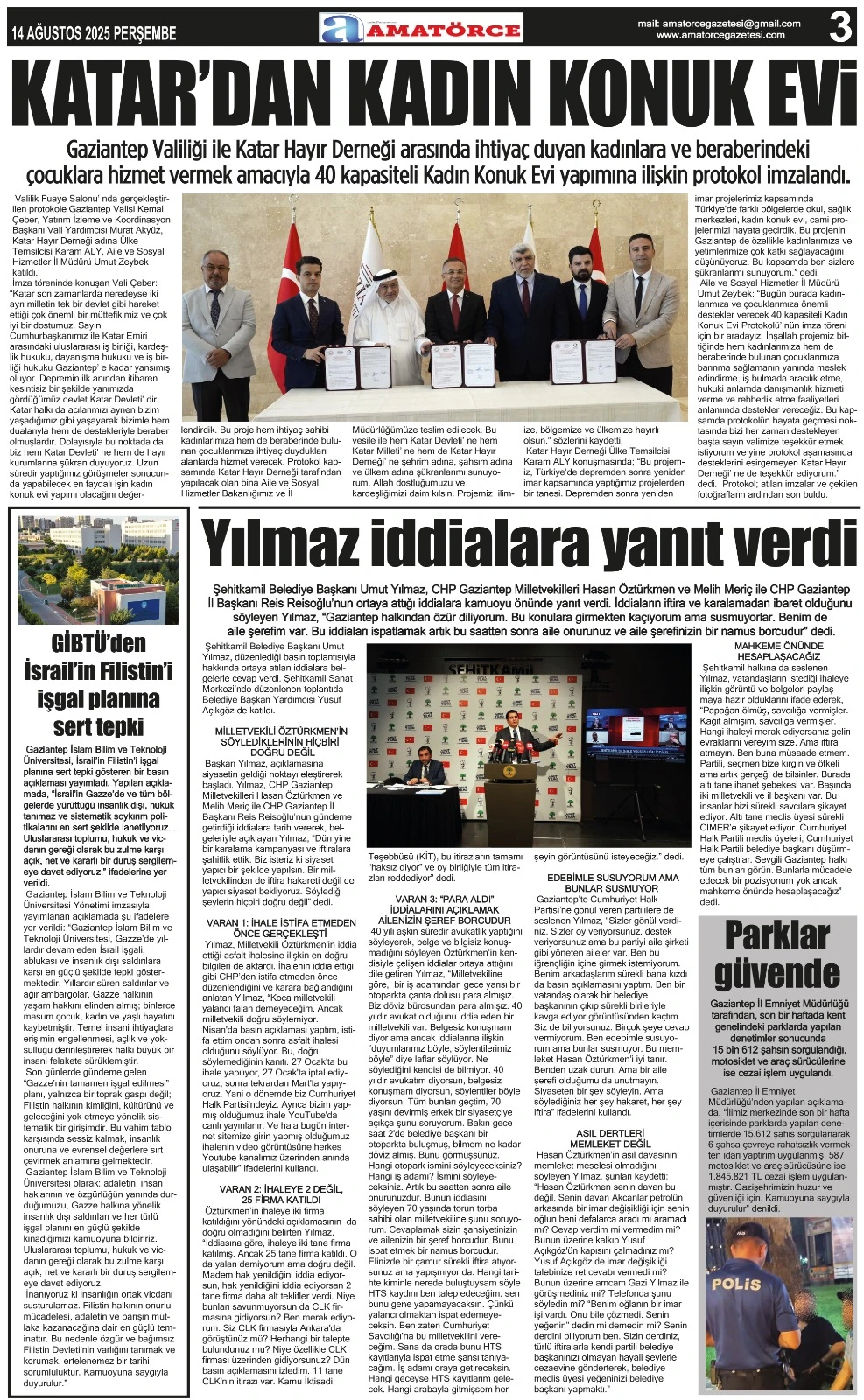 Amatörce Gazetesi 856. Sayı 3. Sayfa 
