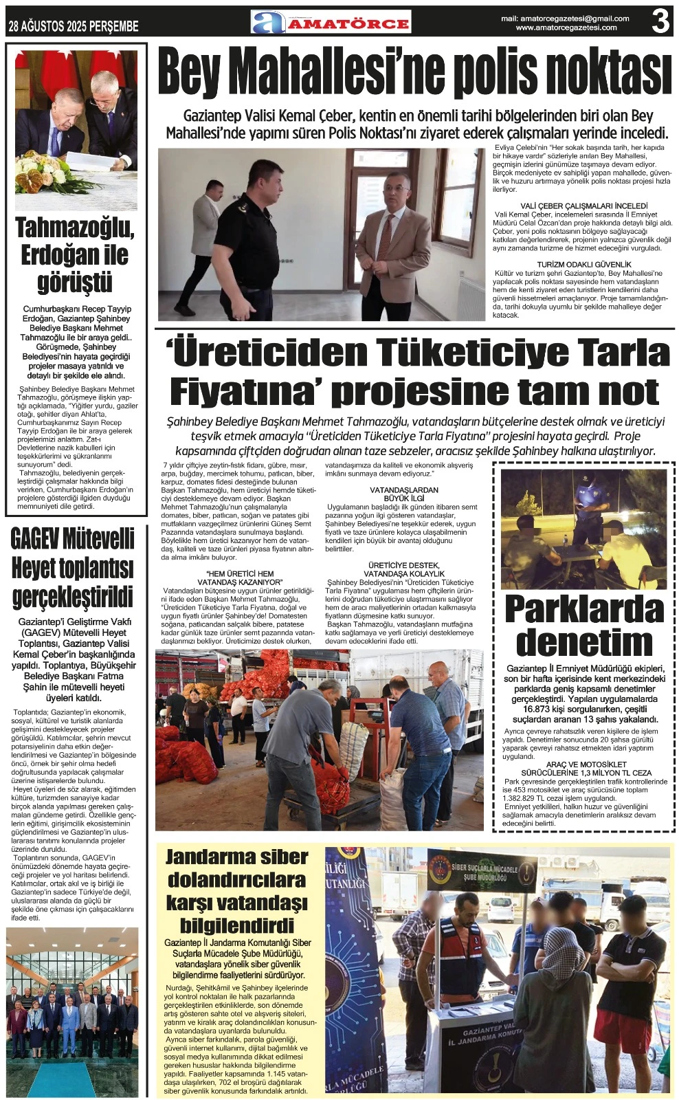 Amatörce Gazetesi 858. Sayı 3. Sayfa 