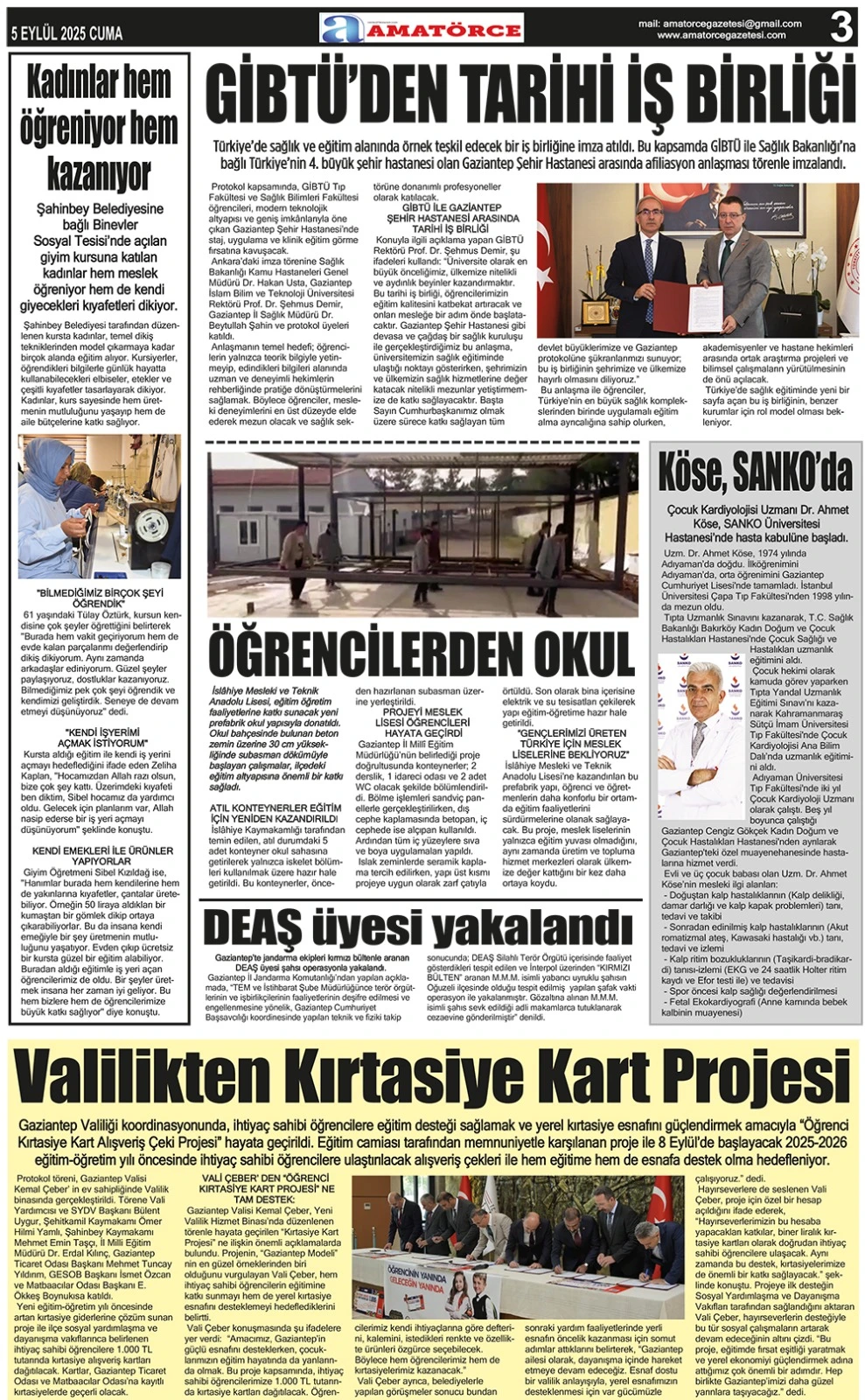 Amatörce Gazetesi 859. Sayı 3. Sayfa 