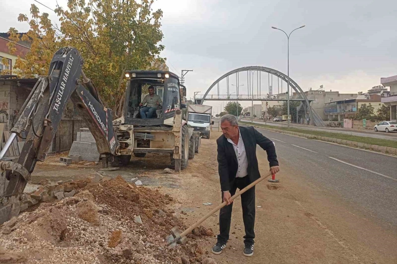 &Ccedil;evre yolunda doğalgaz &ccedil;alışması