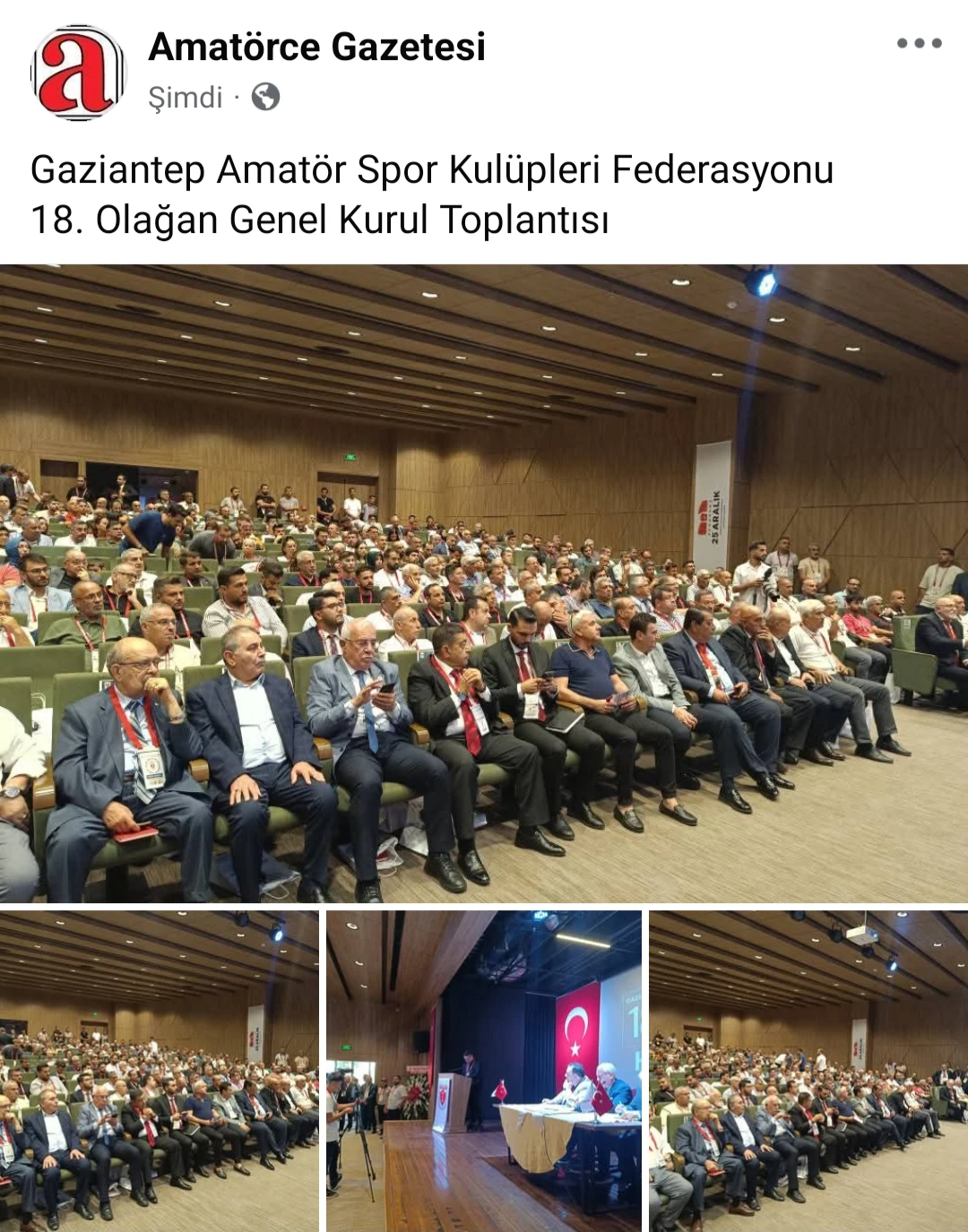 Gaziantep Amatör Spor Kulüpleri Federasyonu  18. Olağan Genel Kurul Toplantısı 