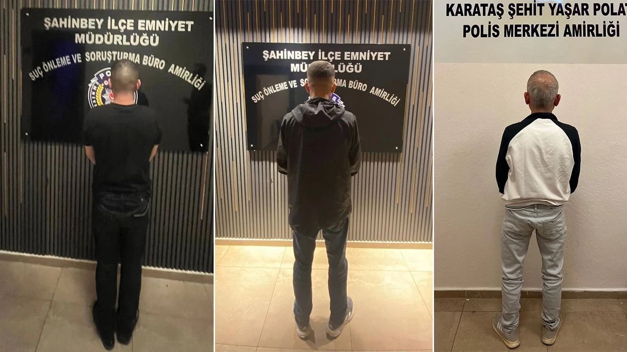 Gaziantep Emniyeti kararlı! Aranan 3 şüpheli yakalandı