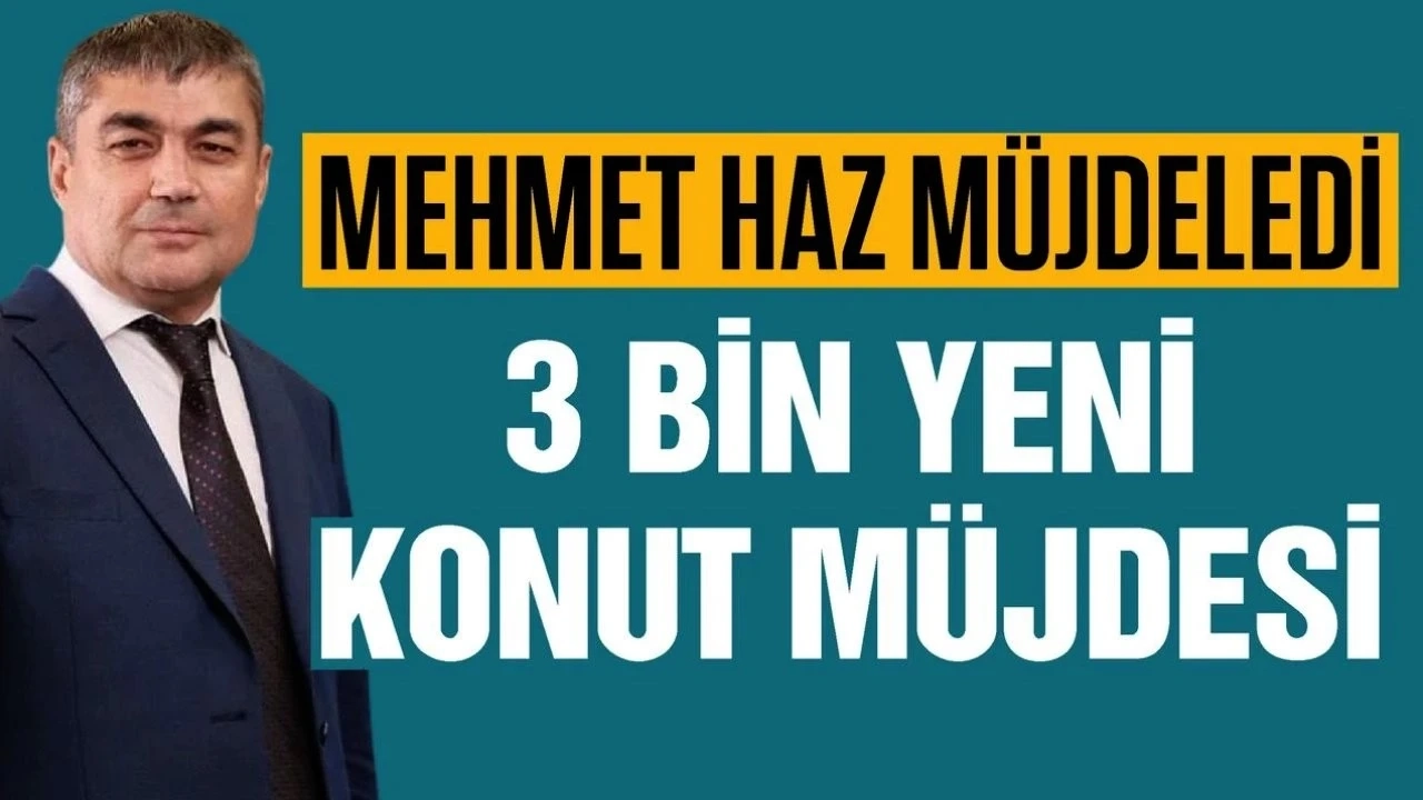 Gaziantep'te 3 bin sosyal konut projesi yapılacak
