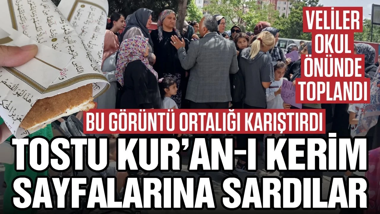 Gaziantep’te bu görüntü ortalığı karıştırdı… Veliler Okul önünde eylem yaptı
