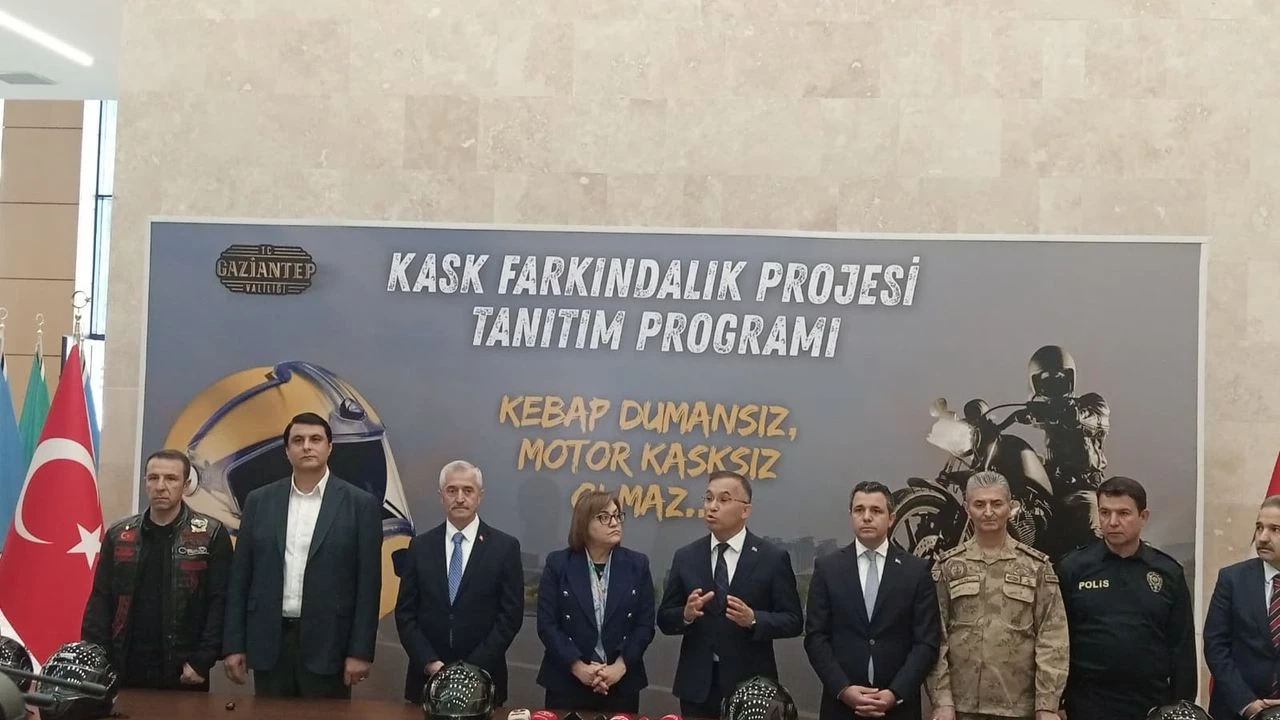 Gaziantep’te güvenlik odaklı proje: "Kebap Dumansız, Motor Kasksız Olmaz" projesi başladı!