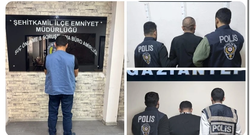 Gaziantep’te Hakkında Kesinleşmiş Hapis Cezası Bulunan 3 Şüpheli Yakalandı