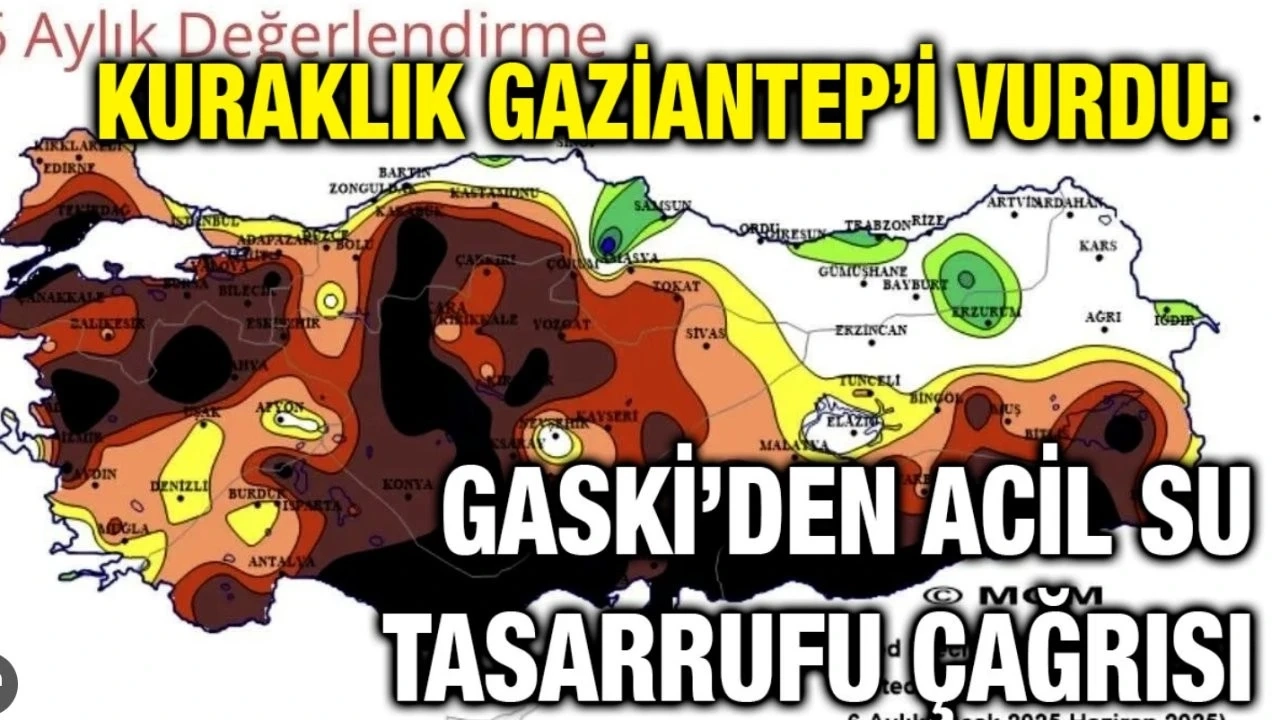 Gaziantep’te Su Alarmı! Günlük Tüketim 650 Bin Metreküpe Çıktı