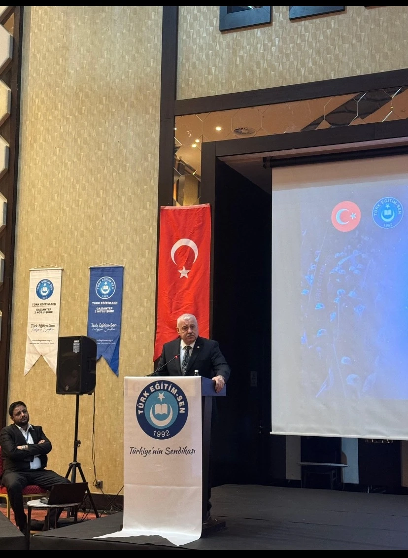 Gaziantep’te Türk Eğitim-Sen Kongrelerine TBMM İdari Amiri Sermet Atay’dan Destek