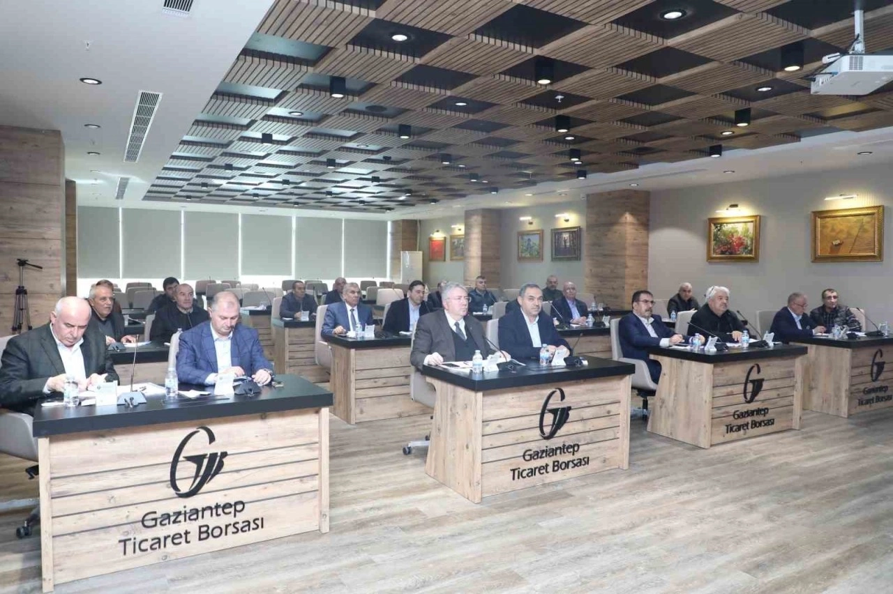 Gaziantep Ticaret Borsası Şubat Ayı Olağan Meclis Toplantısı ger&ccedil;ekleştirildi
