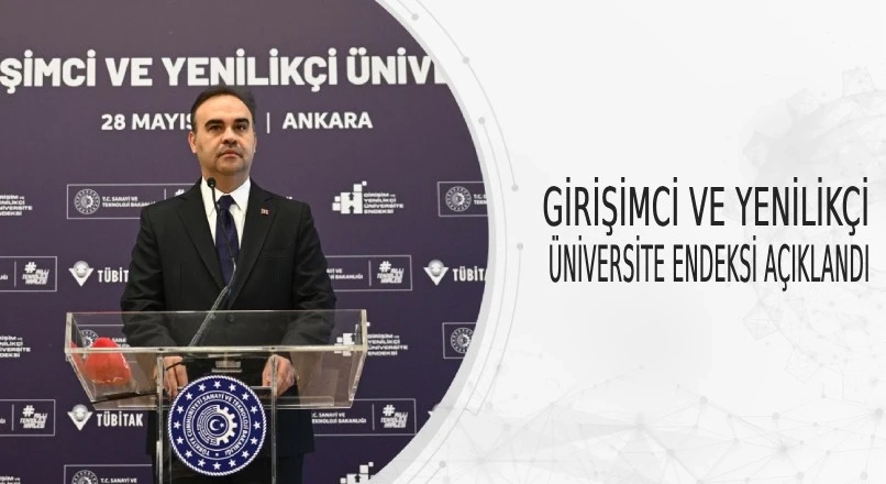 Girişimci ve Yenilikçi Üniversite Endeksi Açiklandi