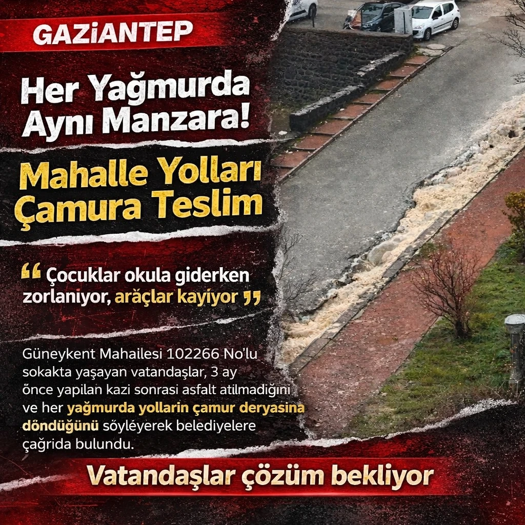 Her Yağmurda &Ccedil;amur Deryası: G&uuml;neykent&rsquo;te Vatandaşlardan Belediyeye &Ccedil;ağrı