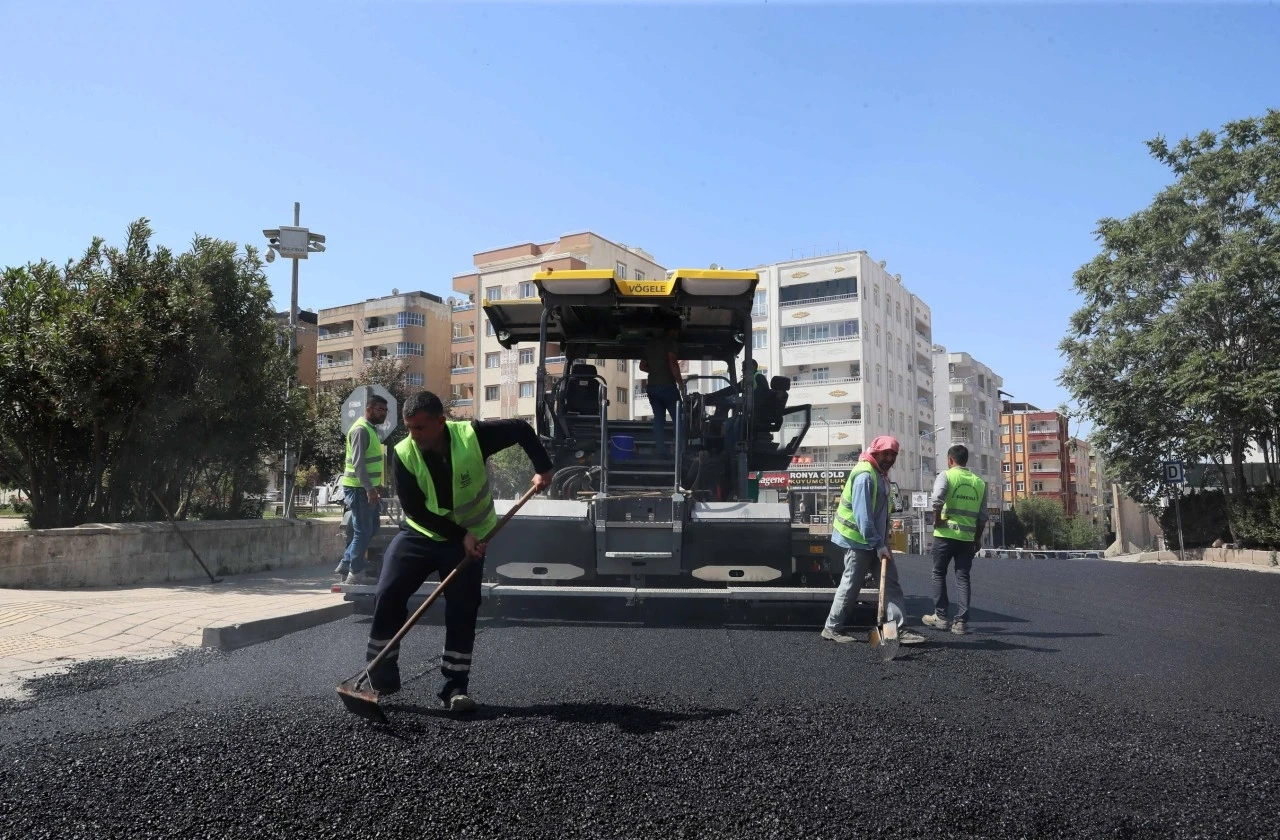 Mardin Yenişehirde Asfalt Çalımaları