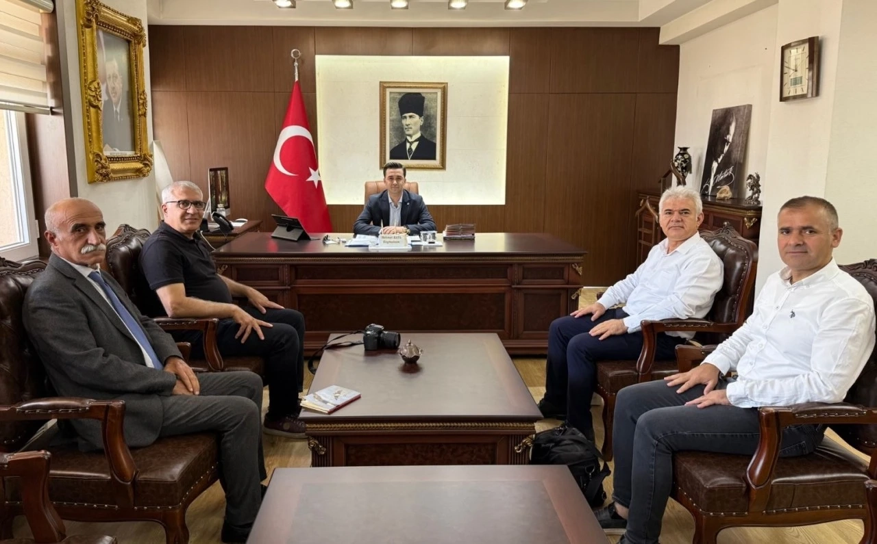 Midyat'ta Gazetecilerden, Kaymakam Kaya’ya Hoş Geldin Ziyareti